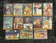 1997 Japanese Cardass Bandai Pokemon Holo Prism 13 Card Sticker Lot Pikachu NM