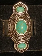 Paparazzi Dune Drifter - Blue Turquoise Stone - Ring