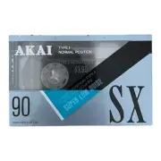 Vintage NEW SEALED AKAI C-90SX Cassette Tape 90 min Cheap post