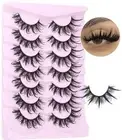 Lashes Wispy False Eyelashes Manga Lashes Fluffy Strip Fake Lashes Pack 20mm ...