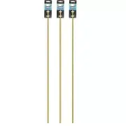 Jandorf 60165, 30'' 1/8'' IP Lamp Pipe, Brass, Lamp Nipple, 740265601658, 3PK