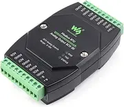 Industrial 8-Ch Analog Output Module 12-bit DA Conversion Supports 8-ch Simultaneous Voltage Or Current Output DC 7-36V Wide Voltage Power Supply(Modbus RTU Analog Output 8CH (B))