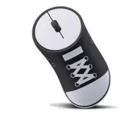 Shoes Shaped Mobile Optical Wireless Mouse With Usb Receiver 2.4Ghz Game Ergonomic Accessories Black