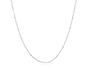 Sterling Silver Tiny Round Beads Choker Hypoallergenic Necklace