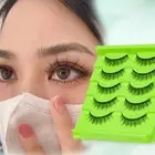 5/7 Pairs Wispy Anime False Eyelashes 3D False Lashes Mink Lashes for Women