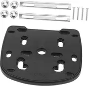 Amosfun 1Set Motorcycle Rear Luggage Rack Base Plate Thickened Trunk Mount for Motorbikes Electric Bicycles Includes Shakeresistant Stabilizing Strips for Enhanced