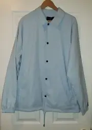 NWT! JORDAN JUMPMAN MONGRAM MEN'S LIGHT BLUE WATER REPEL BUTTON JACKET SIZE L
