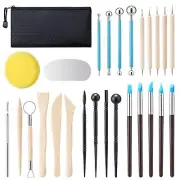 27 Pcs Pottery Tool Kit Polymer Clay Tools Modeling Clay Sculpting Tools Kit