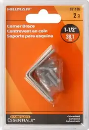 hillman corner brace 1-1/2" 2 pack