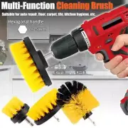 Drill Brush Set Attachment 3Pcs Power Scrubber Cleaning Car Tile Grout Shower