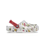 New CROCS KIDS PEANUTS CLASSIC CLOG 208630-94S WHITE US C11 - J3 TAKSE