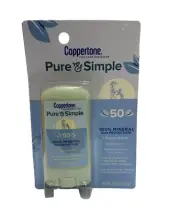 Coppertone Pure and Simple Baby SPF 50 Sunscreen. Mineral . Exp date 03/26