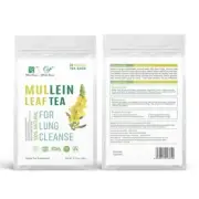 100 Natural Mullein Leaf Tea Lung Cleansing Cough Relief Metabolism Support