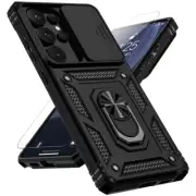 for Samsung Galaxy S25 Ultra Case with Slide Camera Cover HD Screen Protector