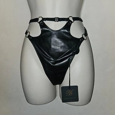 Honey Birdette Jael Thong In Black size XL NWT