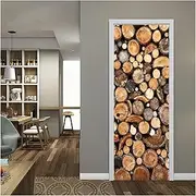 Door Stickers Creative Door Stickers Home Decoration for Kitchen Toilet Outdoor DIY Wall Stickers Peel & Stick Art Wallpaper (Size : 77x200cm)