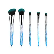 Catzon 5-Pack Professional Makeup Brush Eyeshadow Foudation Blush Brush Set-Blue