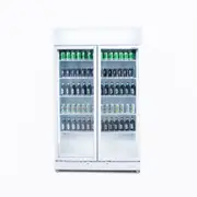 Bromic GM0900LWECO 2 Door 885L Flat Glass Upright Display Fridge - White - 3736258-NR-BR
