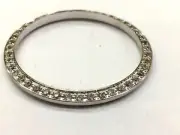 CREATED DIAMOND SAPAHIRE BEZEL insert ring fits Rolex DATEJUST day-date Men 36mm