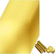 Weenwill Foil Wrappers for Chocolate,100 Pcs Square Glossy Gold Aluminium Foil Candy Wrappers Paper 19 × 16 CM Chocolate Bar Wrapper for DIY Chocolates,Candies,Fudge,Brownies,Caramel Packaging