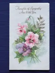 VINTAGE Religious Sympathy Greeting Card 4" x 6" Coronation