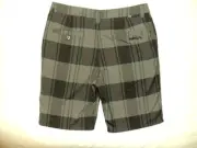 RIP CURL MEN'S PLAID WALKSHORT SHORTS size 34 CHARCOAL GREY DD55