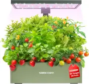 Hydroponics Growing System Kit 20 Pods, Indoor Herb Garden with Grow Light 30W,