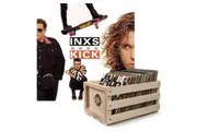 Crosley Record Storage Crate & Inxs Kick - Vinyl Album Bundle