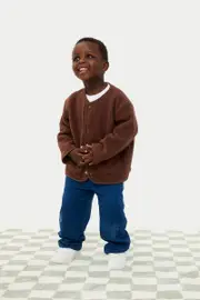 [Bonds] Bonds Kids Teddy Fleece Jacket in Truffle Size: 6 6 Truffle