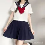 0618-SZLTQ【24小時出貨】角色扮演造型服裝COSPLAY JK制服學生服基本款紺領白三本水手服關西襟學院風百褶