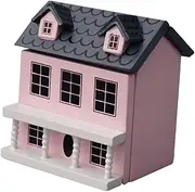 Totority Adorable Mini House Model 1:12 Scale Dolls House Room Decor Miniature Cute Room Decor Dollhouse