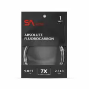 NEW 1 PACK SCIENTIFIC ANGLERS ABSOLUTE FLUOROCARBON 9' 4X 6.7 LB TAPERED LEADER
