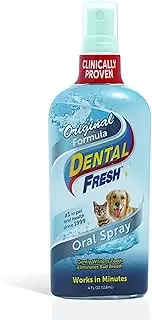 Dental Fresh Original Formula Pet Oral Spray, 118ml, Clinically Proven, 6-in-1 Dental Care, Gently Whitens Teeth, Eliminates Bad Breath