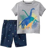 [Bumeex] Toddler Boys Cotton Clothing Sets Short Sleeve Tee and Shorts