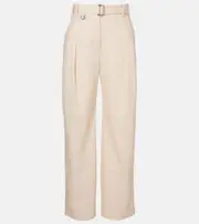 [Burberry] Burberry Cotton gabardine tapered pants UK 12 white