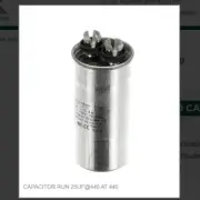 CAPACITOR RUN 25UF@440 AT 440 # 9181009-19