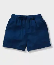 NEW PETER ALEXANDER NAVY POLY SATIN PJ SHORTS JNR SIZE 14 RRP$39.95