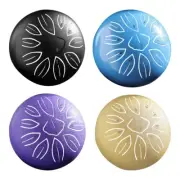 11 Notes Steel Tongue Drum 6 Inch Tongue Drum Lotus Hand Pan Drum for Beginners