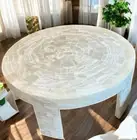 30" Elegant selenite Hotel Bar desk Luxury Coffee Tea table Modern Kitchen Decor