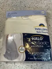 NEW HALO 3 Way Baby Fleece Swaddle Sleep Sack Cotton Birth Newborn to 3 Months