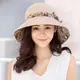【幸福揚邑】愛心紋大帽檐抗UV防紫外線雙面配戴可摺疊遮陽帽