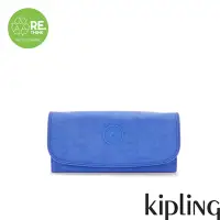 在飛比找Yahoo奇摩購物中心優惠-Kipling 深邃亮藍色多層收納拉鍊長夾-MONEY LA