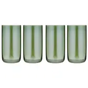 2x 2pc Tempa Verity Highball Tumbler Drinking Glass Set - Fern