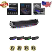 Immersive 40W Gaming Sound Bar with RGB Lighting - Under Monitor Design