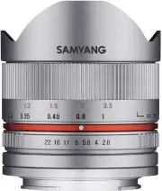 Samyang 8mm f/2.8 Fisheye UMC II - Fuji X - Silver