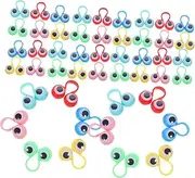 Big Eyes Ring Toy 48pcs Giant Googly Eye Finger Puppet Rings Interactive Boys and Girls Toy for Toddlers