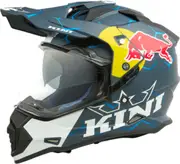 Kini Red Bull ADV 1.0 Motocross Helmet, white-turquoise-blue, Size S for Men White Turquoise Blue