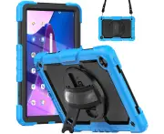 HX Heavy Duty Shockproof Case for Lenovo Tab M10 Plus 10.6" 2022 with Kickstand-Blue