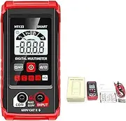 HT123 Digital Multimeter, Automatic Digital Multimeter, Electric Meter Tester Tool, Voltmeter Multimeter with LCD Backlight Flashlight Data Hold, Non-Contact Voltage Tester