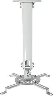 VIVO Universal Extending White Ceiling Projector Mount, Height Adjustable Projection (Mount-Vp02W)